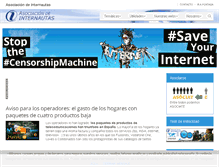 Tablet Screenshot of internautas.org